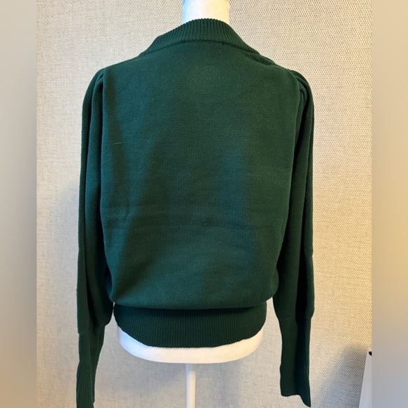 French Connection Mock Turtleneck Forest Green Sweater, size M - Picture 4 of 6